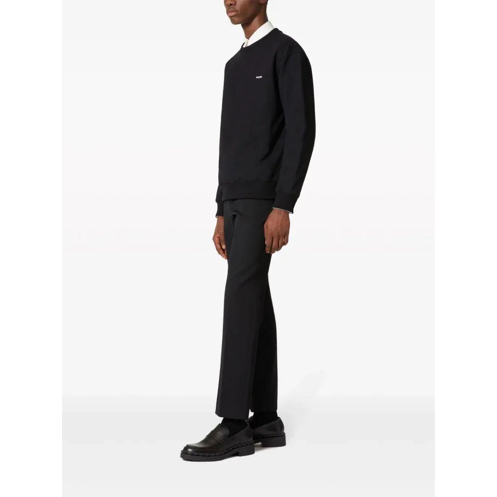 Valentino Black Cotton Sweater Valentino Black
