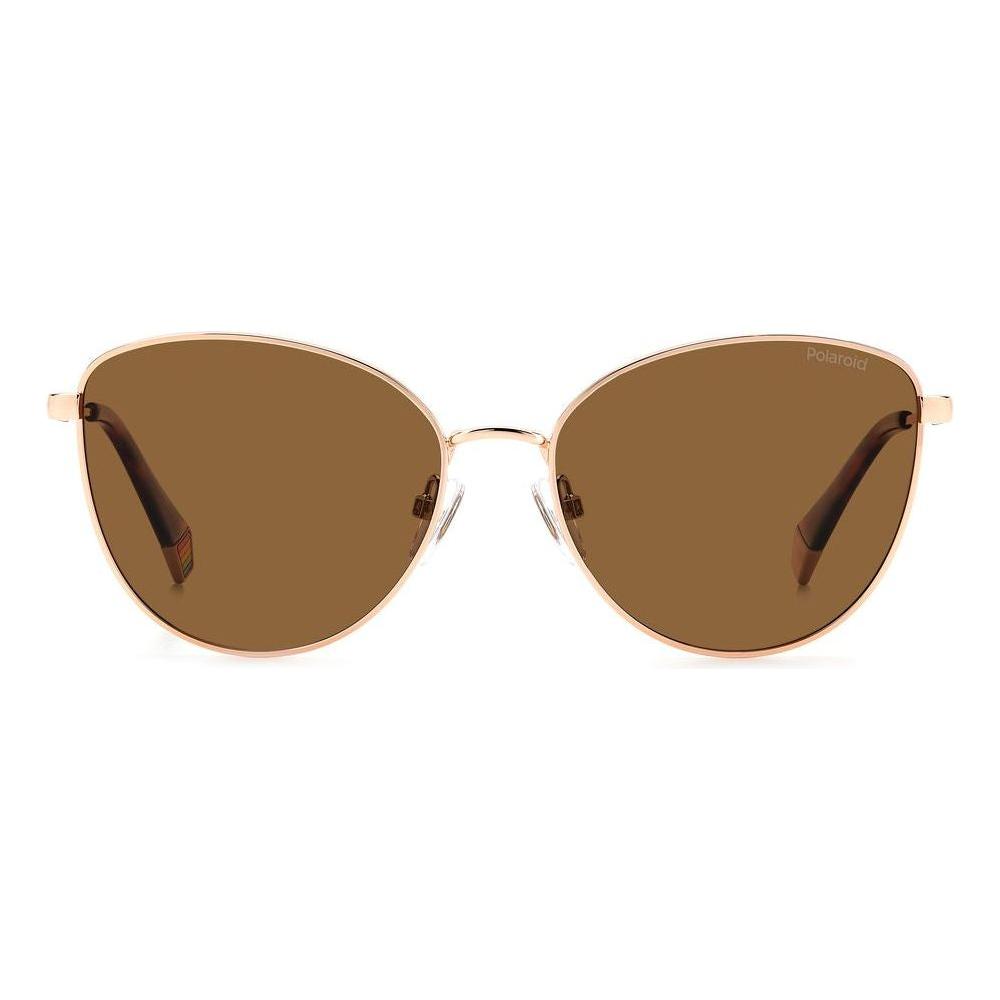 Polaroid Gold Metal Sunglasses Polaroid Sienna