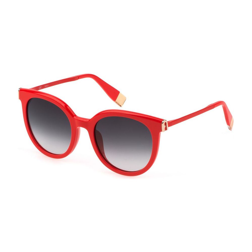 Furla Orange Acetate Sunglasses Furla Antique White