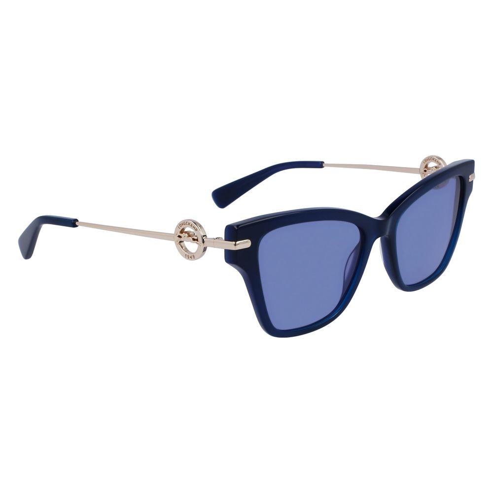Longchamp Blue Acetate Sunglasses Longchamp Slate Gray