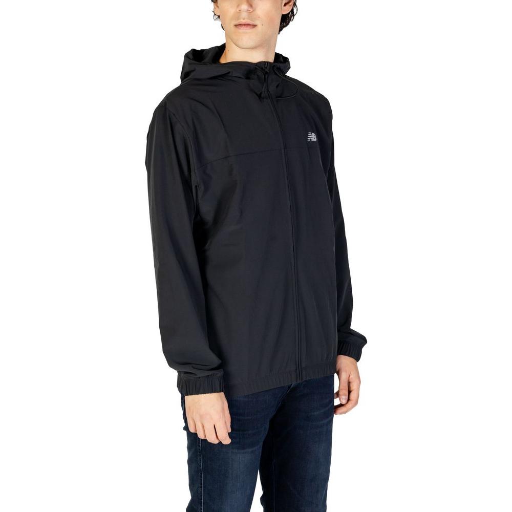New Balance Black Recycled Polyester Jacket New Balance Dark Slate Gray