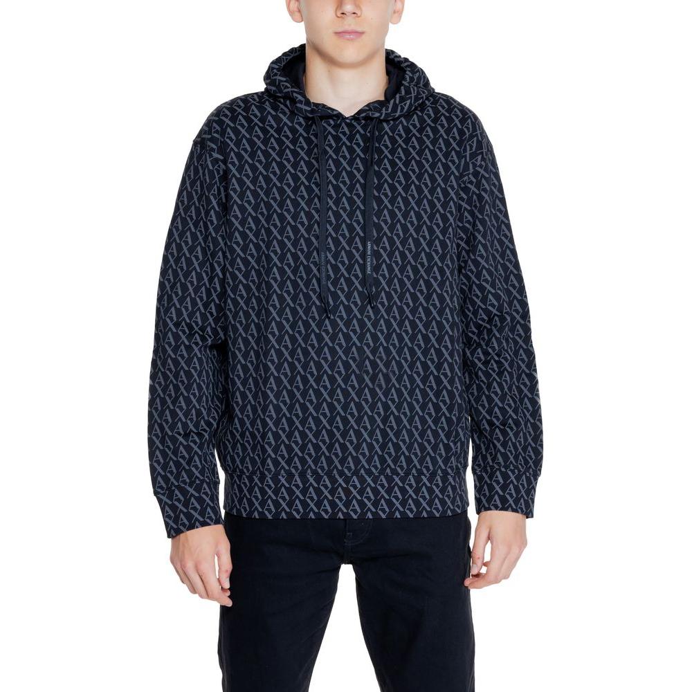 Armani Exchange Black Cotton Sweater Armani Exchange Dark Slate Gray