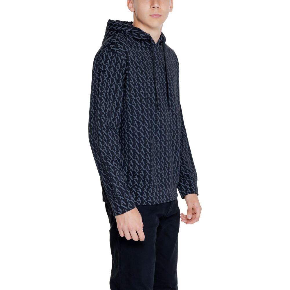 Armani Exchange Black Cotton Sweater Armani Exchange Dark Slate Gray