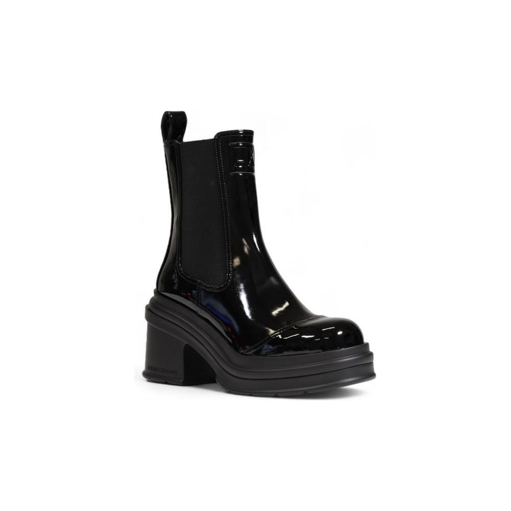 Armani Exchange Black Polyester Boot Armani Exchange Black