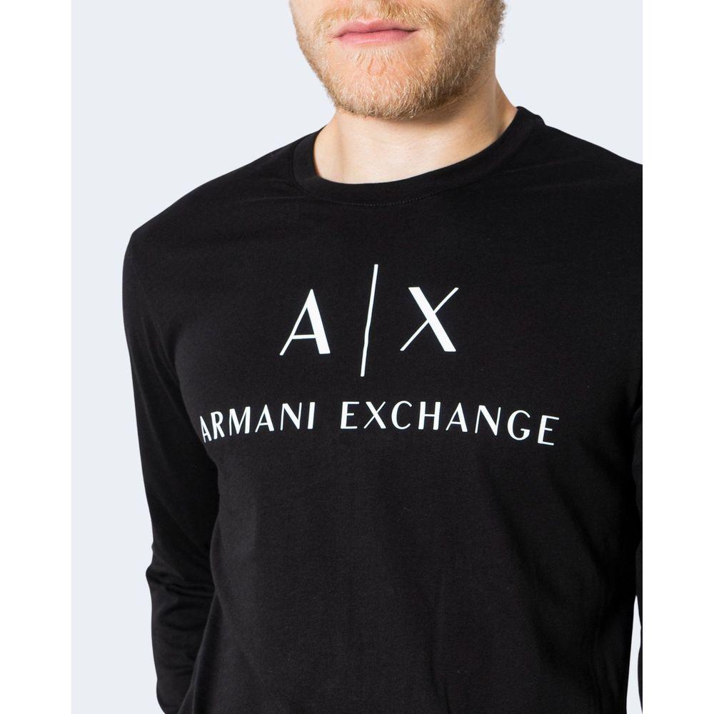 Armani Exchange Black Cotton Shirt Armani Exchange Black