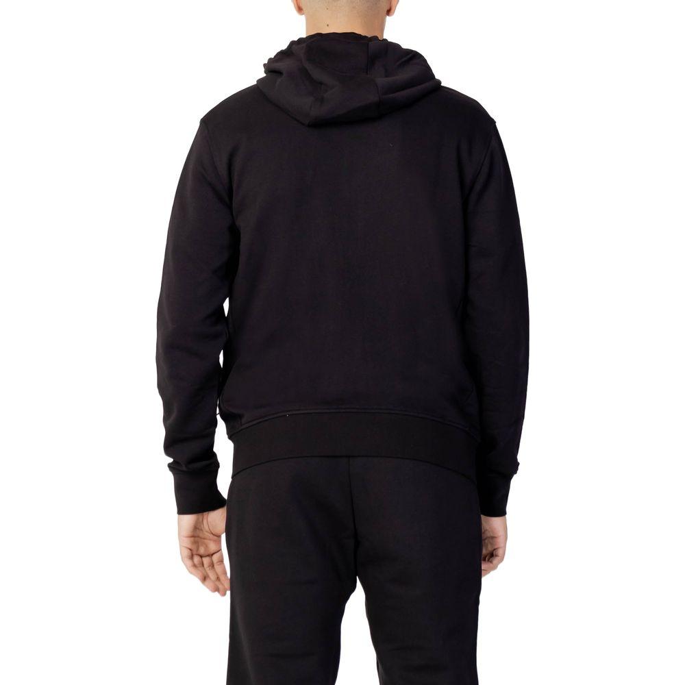Armani Exchange Black Cotton Sweater Armani Exchange Black