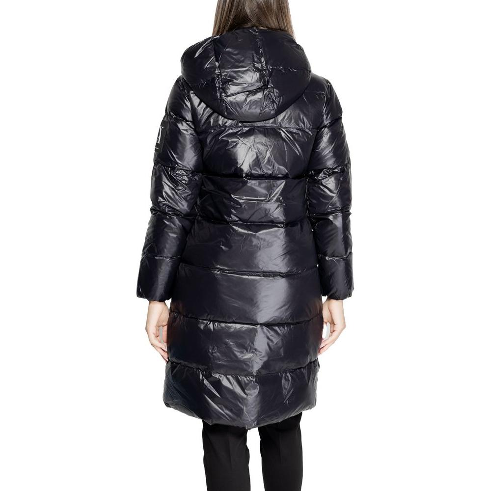 Armani Exchange Black Polyamide Jackets & Coat Armani Exchange Dark Slate Gray