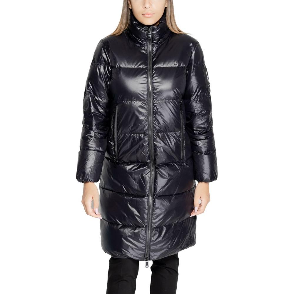 Armani Exchange Black Polyamide Jackets & Coat Armani Exchange Dark Slate Gray