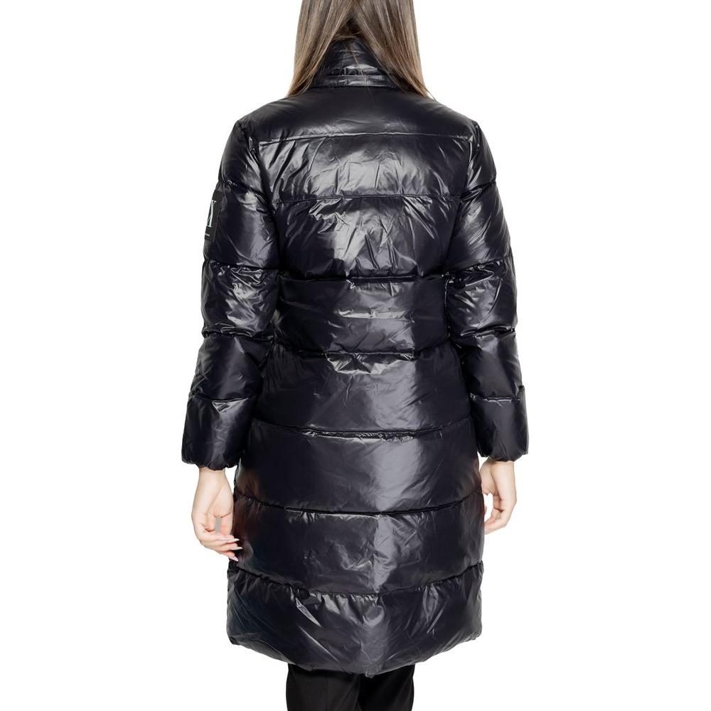 Armani Exchange Black Polyamide Jackets & Coat Armani Exchange Dark Slate Gray