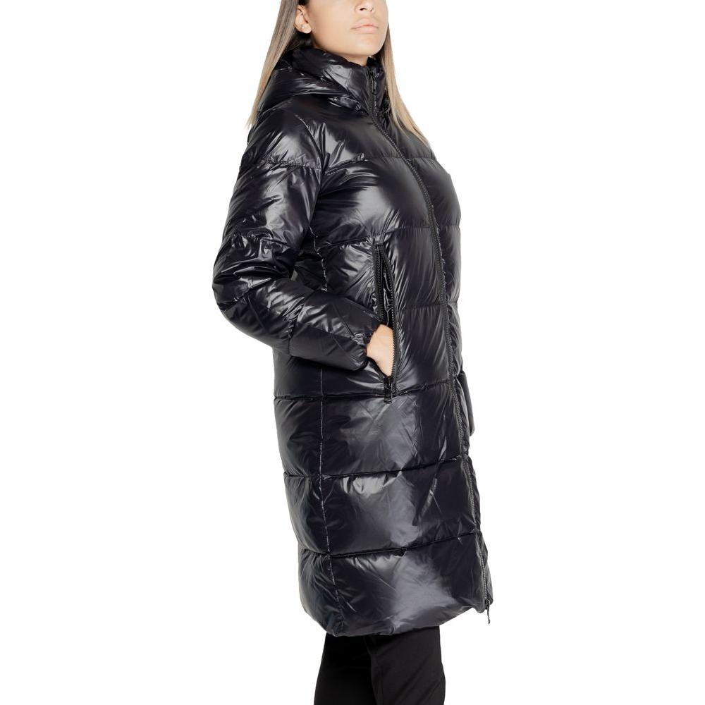 Armani Exchange Black Polyamide Jackets & Coat Armani Exchange Dark Slate Gray