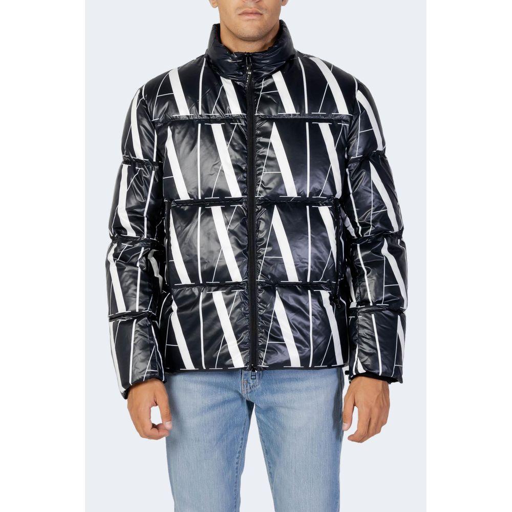 Armani Exchange Black Polyester Jacket Armani Exchange Dark Slate Gray