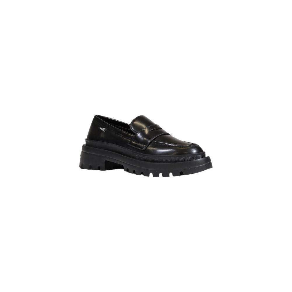 Love Moschino Black Polyethylene Flat Shoe Love Moschino Dark Slate Gray