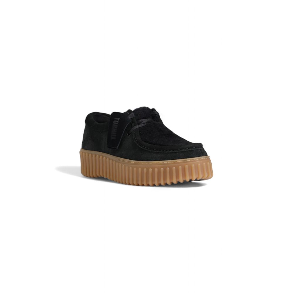 Clarks Black Sponge Platform