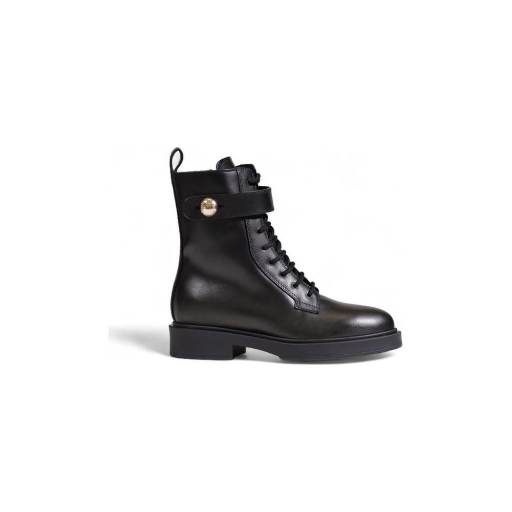 Furla Black Leather Boot Furla Dark Slate Gray