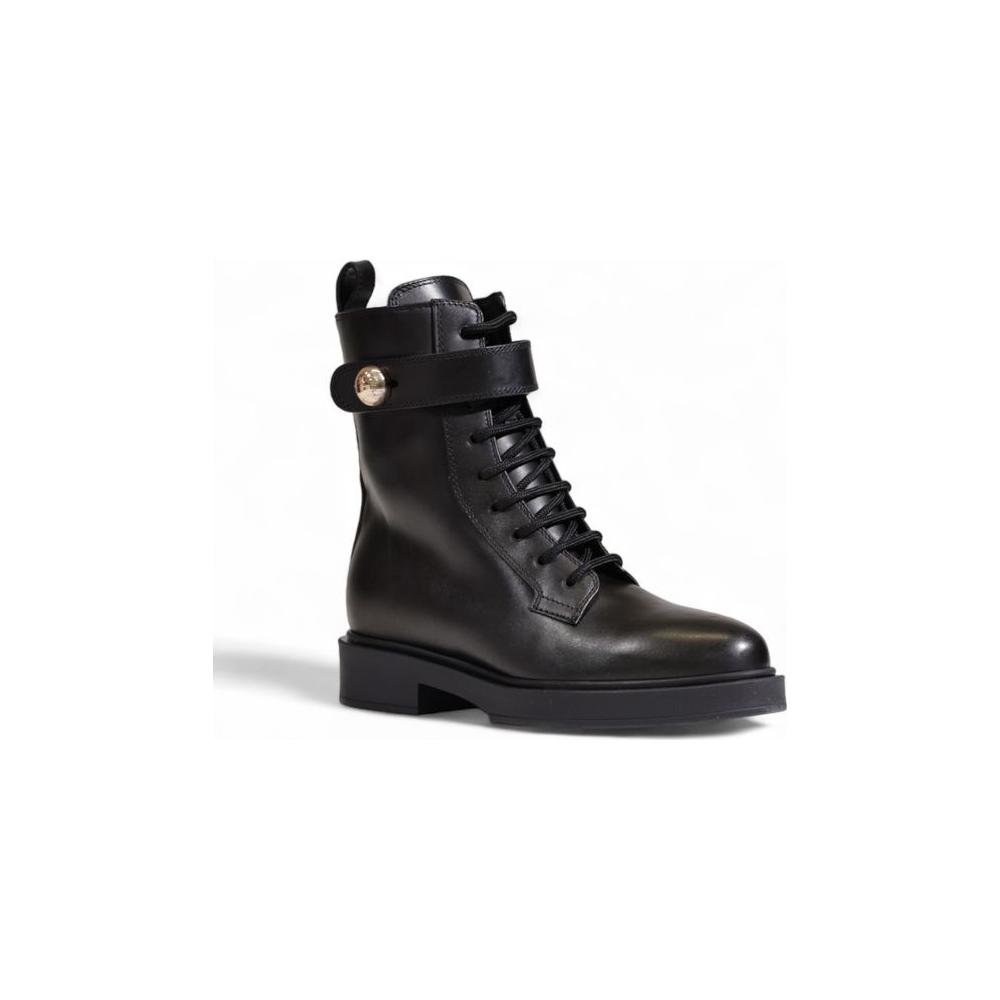 Furla Black Leather Boot Furla Dark Slate Gray