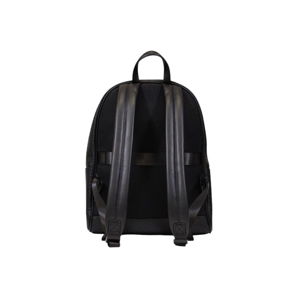 Armani Exchange Black Polyester Backpack Armani Exchange Black