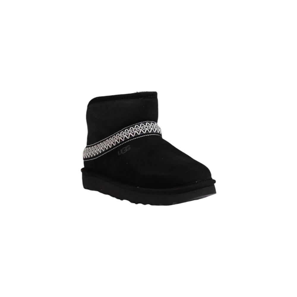 UGG Black Suede Leather Boot UGG Black