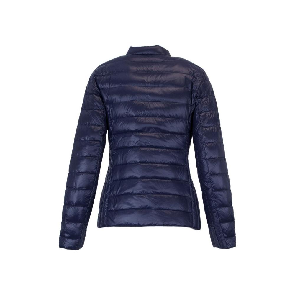 Armani Exchange Blue Polyester Jackets & Coat Armani Exchange Dark Slate Gray