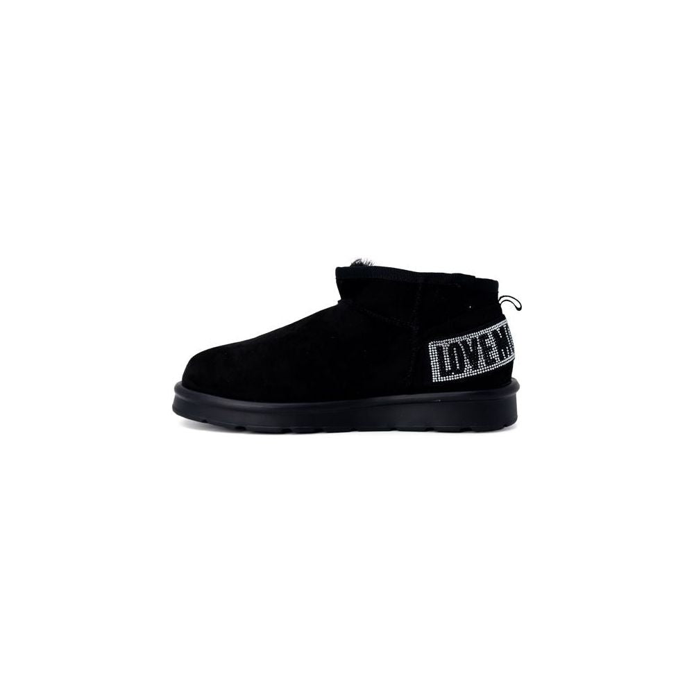 Love Moschino Black Polyester Boot Love Moschino Black