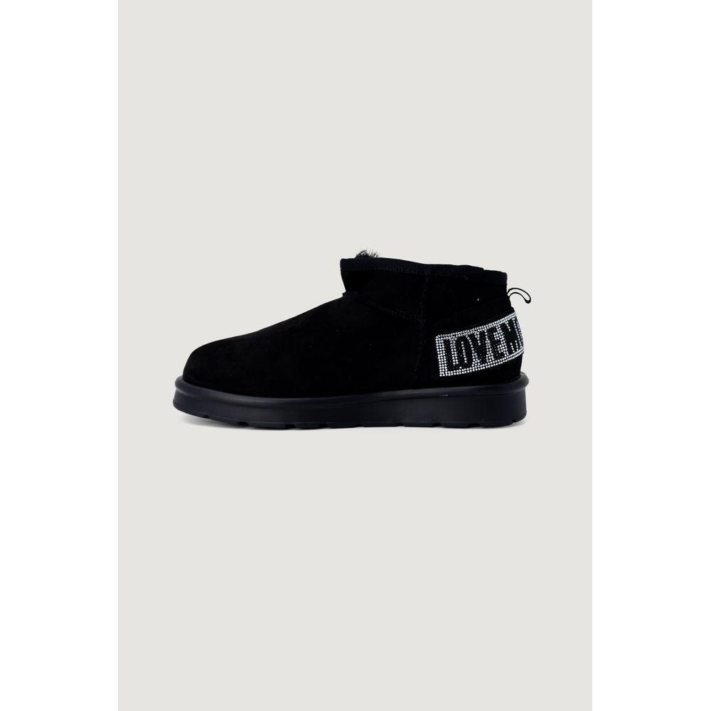Love Moschino Black Polyester Boot Love Moschino Lavender