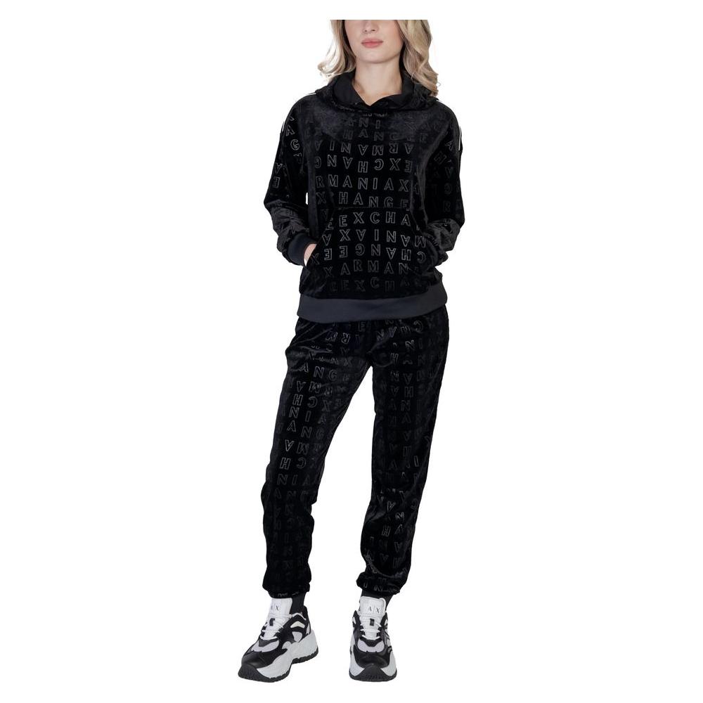 Armani Exchange Black Polyester Sweater Armani Exchange Gray