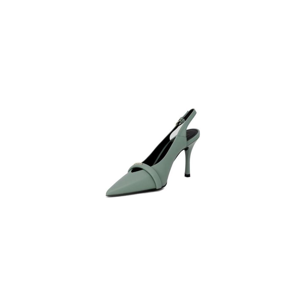 Furla Green Leather Sandal Furla Slate Gray