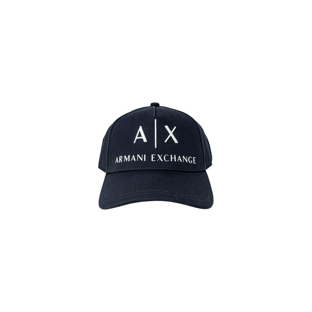 Armani Exchange Blue Cotton Hats & Cap Armani Exchange Dark Slate Gray
