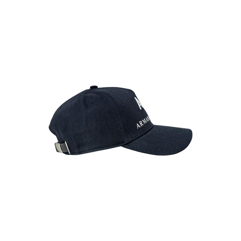 Armani Exchange Blue Cotton Hats & Cap Armani Exchange Dark Slate Gray