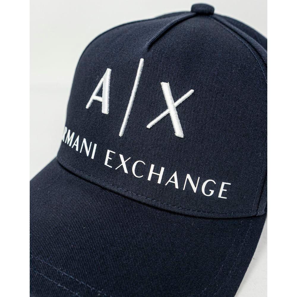 Armani Exchange Blue Cotton Hats & Cap Armani Exchange Dark Slate Gray