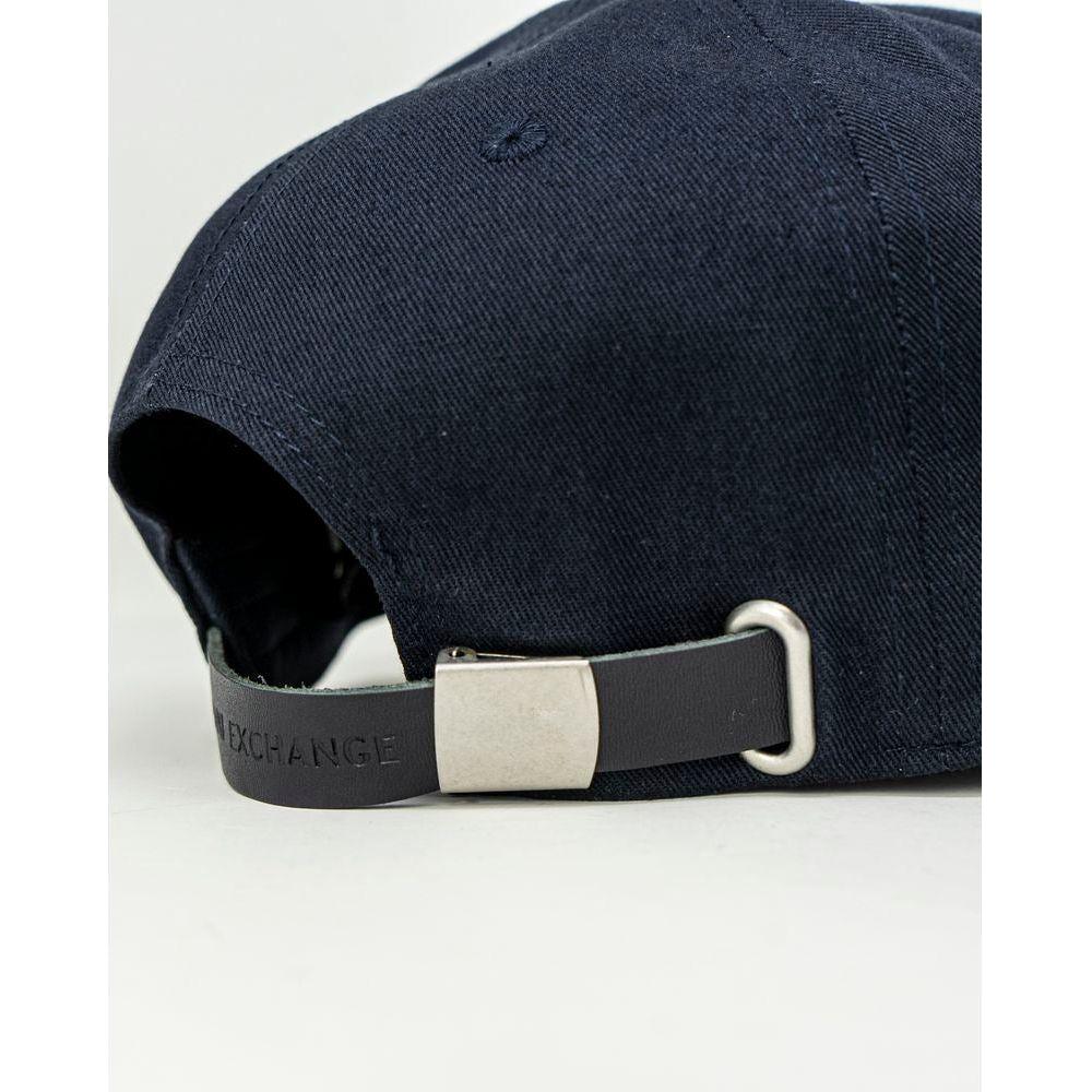 Armani Exchange Blue Cotton Hats & Cap Armani Exchange Dark Slate Gray