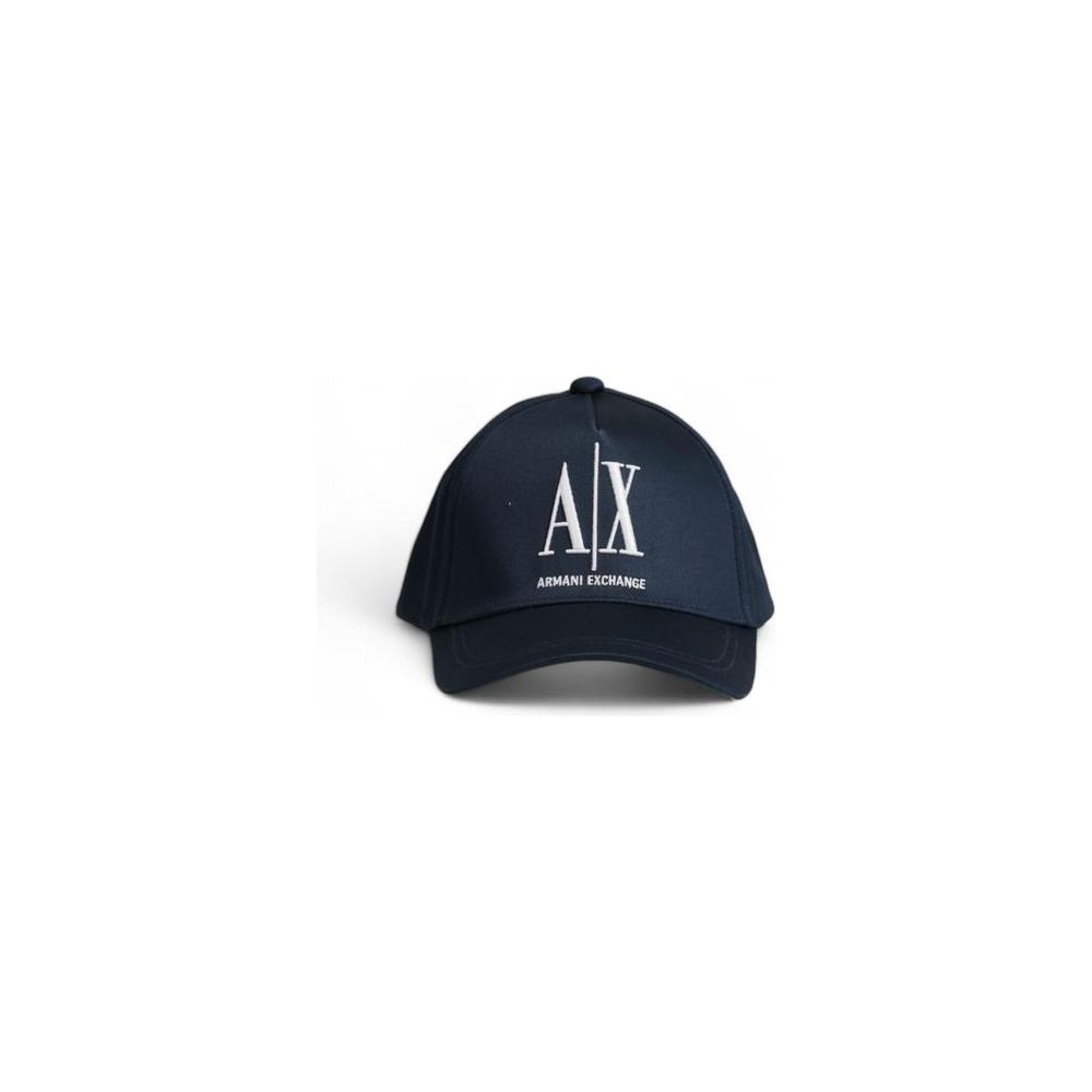 Armani Exchange Blue Cotton Hats & Cap Armani Exchange Dark Slate Gray