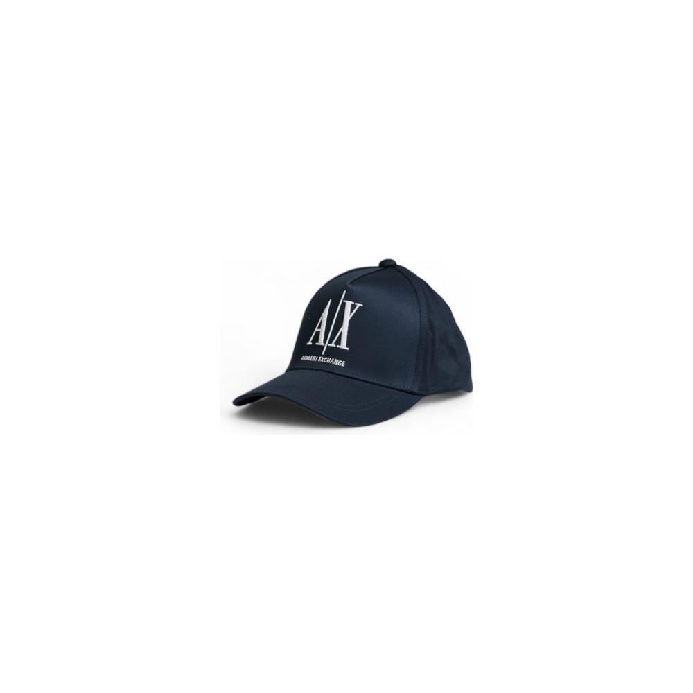 Armani Exchange Blue Cotton Hats & Cap Armani Exchange Dark Slate Gray
