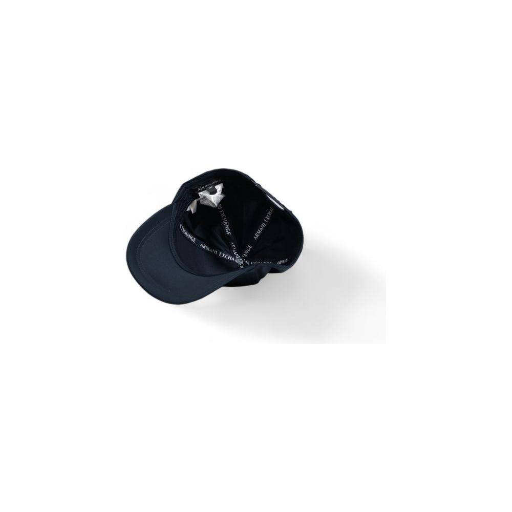 Armani Exchange Blue Cotton Hats & Cap Armani Exchange Black