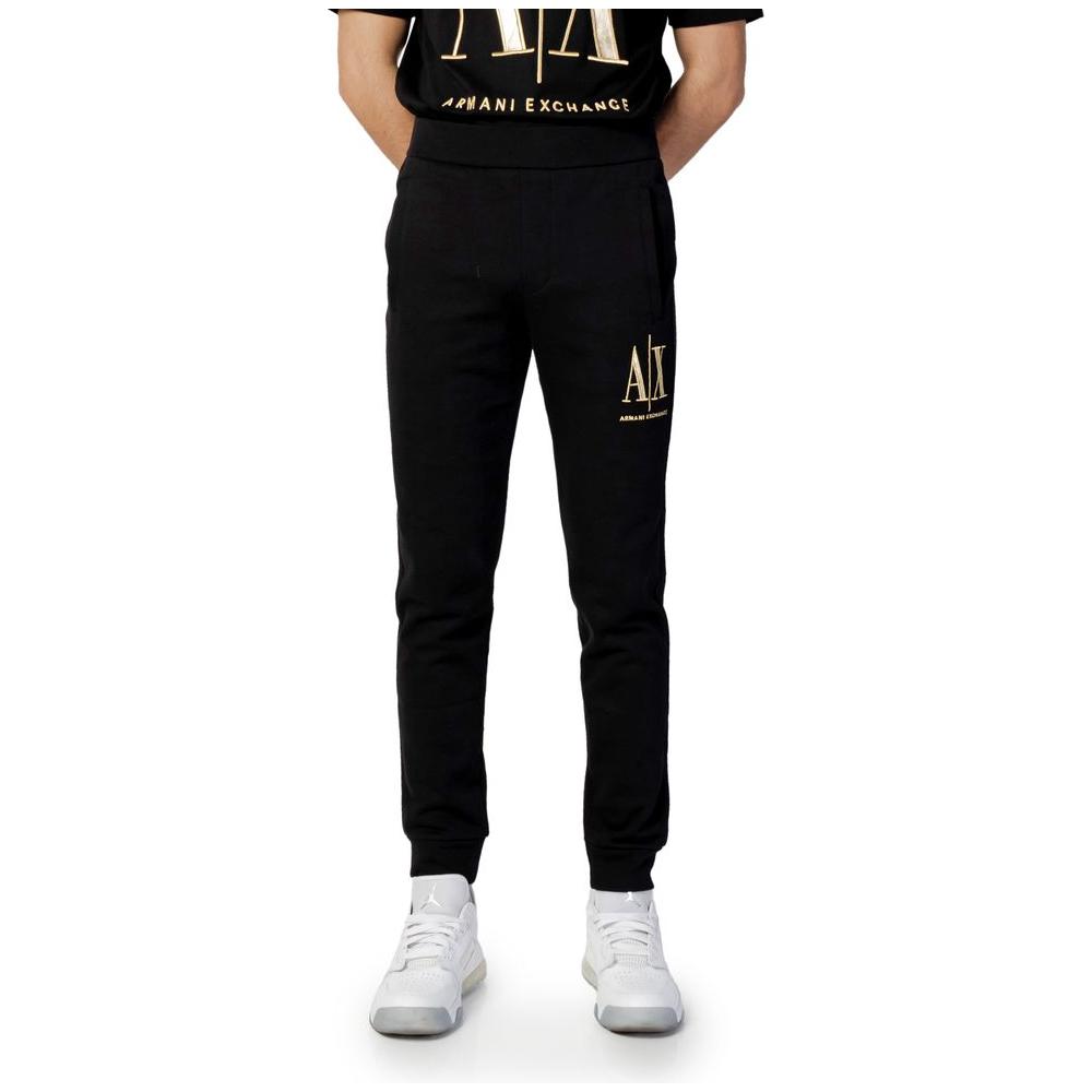 Armani Exchange Black Cotton Jeans & Pant Armani Exchange Black