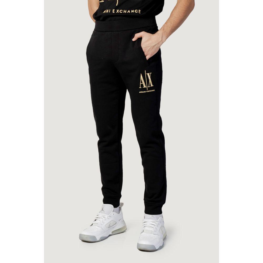 Armani Exchange Black Cotton Jeans & Pant Armani Exchange Black
