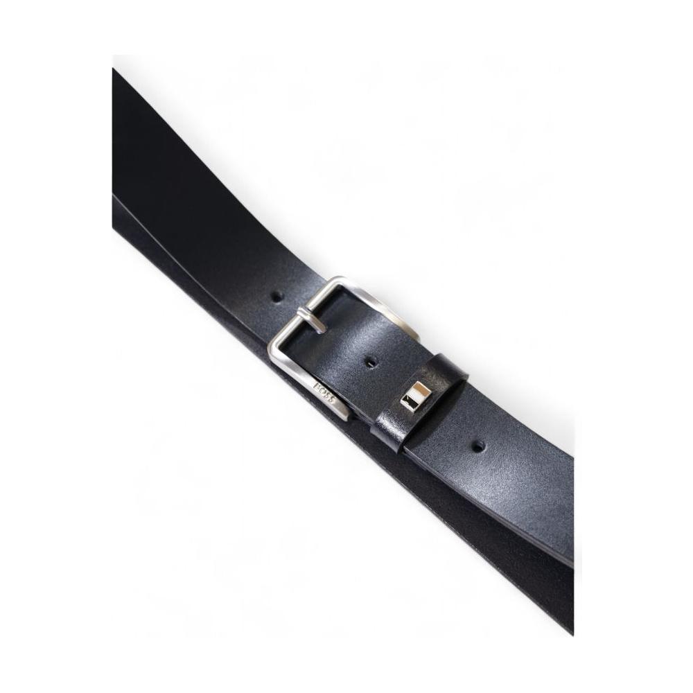 Hugo Boss Blue Leather Belt Hugo Boss Dark Slate Gray