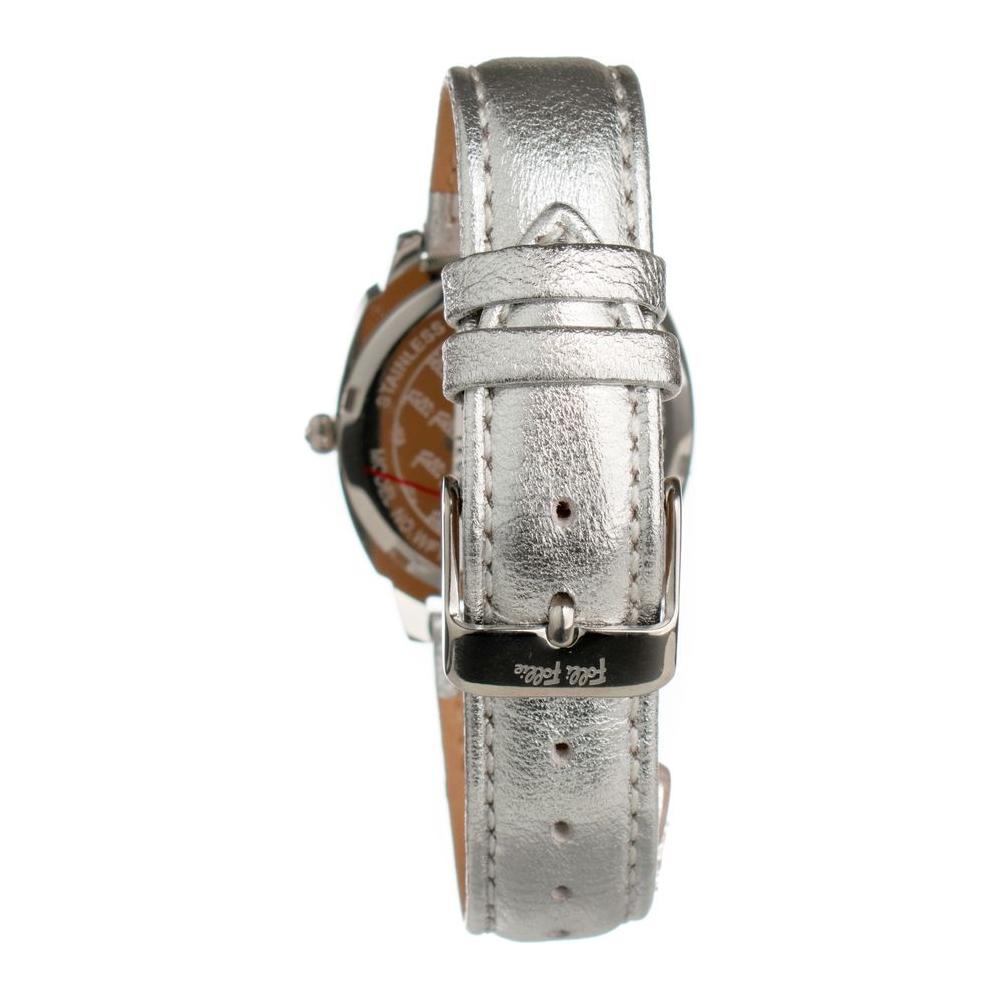Folli Follie Gray Leather Watch Folli Follie Dark Gray