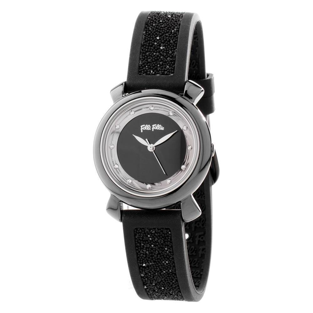 Folli Follie Black Plastic Watch FFWF15T013ZSAAC