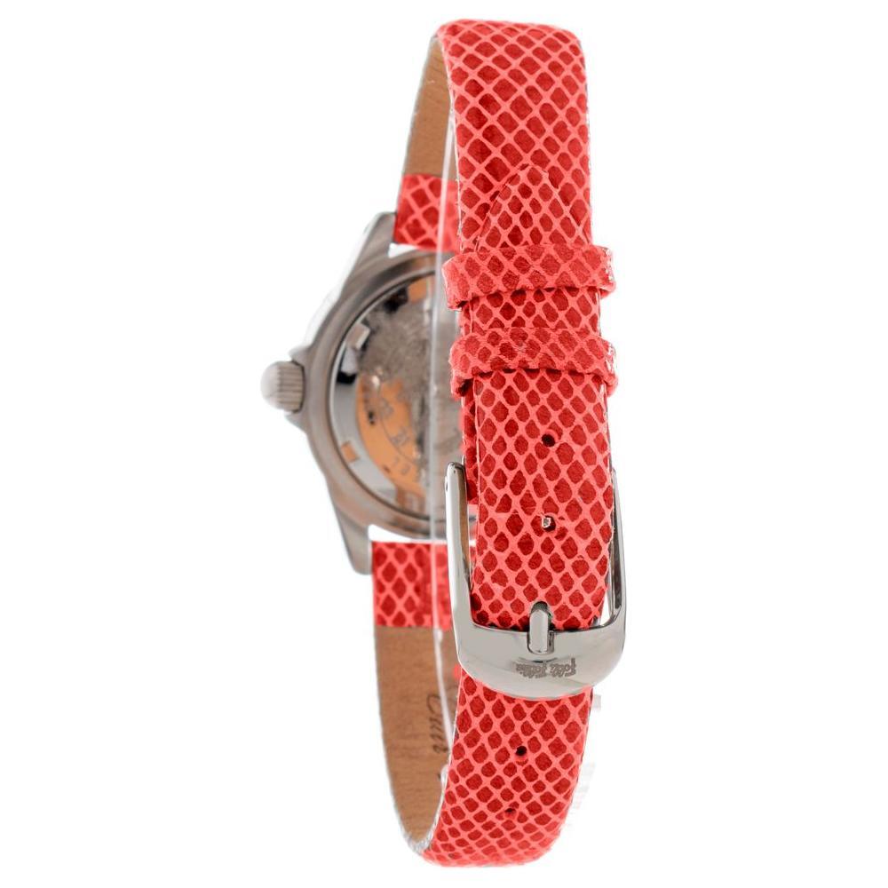 Folli Follie Red Leather Dress Watch