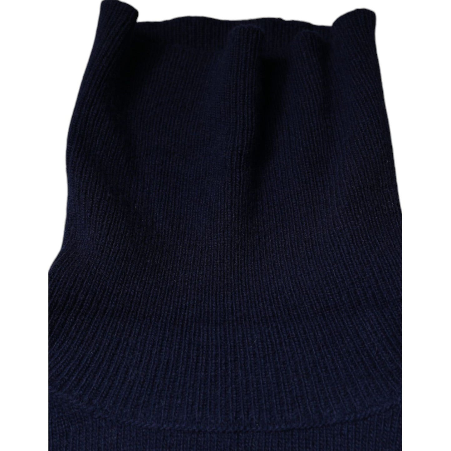 Dolce & Gabbana Blue Wool Knit Turtleneck Pullover Sweater