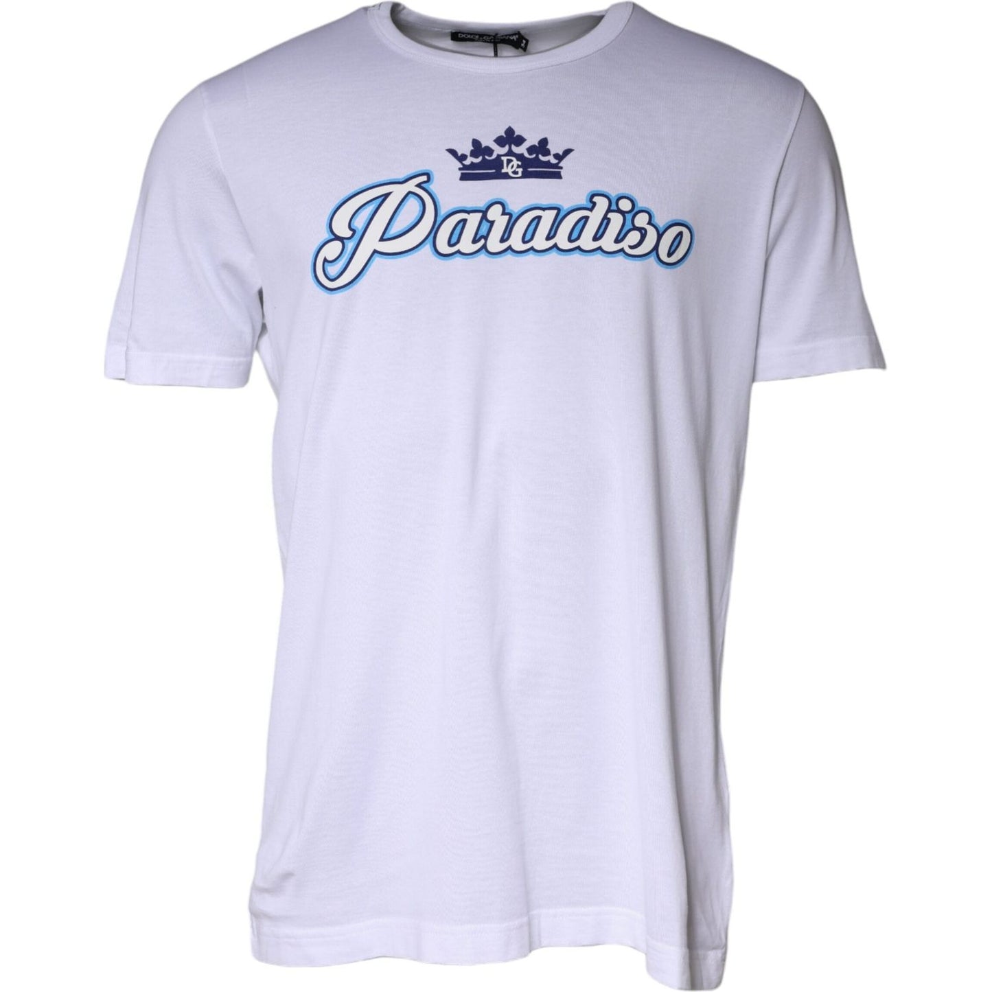 Dolce & Gabbana White Paradiso Cotton Shorts Sleeves T-shirt TSH84879-58