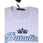Dolce & Gabbana White Paradiso Cotton Shorts Sleeves T-shirt TSH84879-58