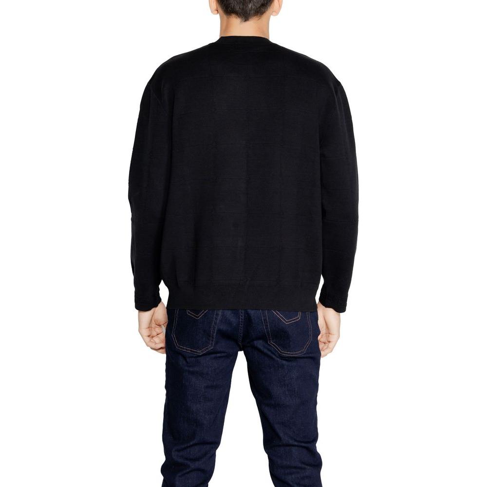 Armani Exchange Black Cotton T-Shirt Armani Exchange Black
