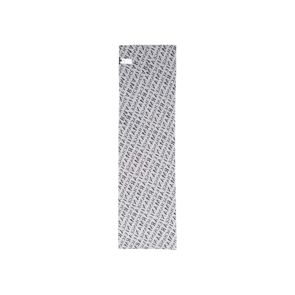 Armani Exchange Blue Polyamide Scarf Armani Exchange Light Gray