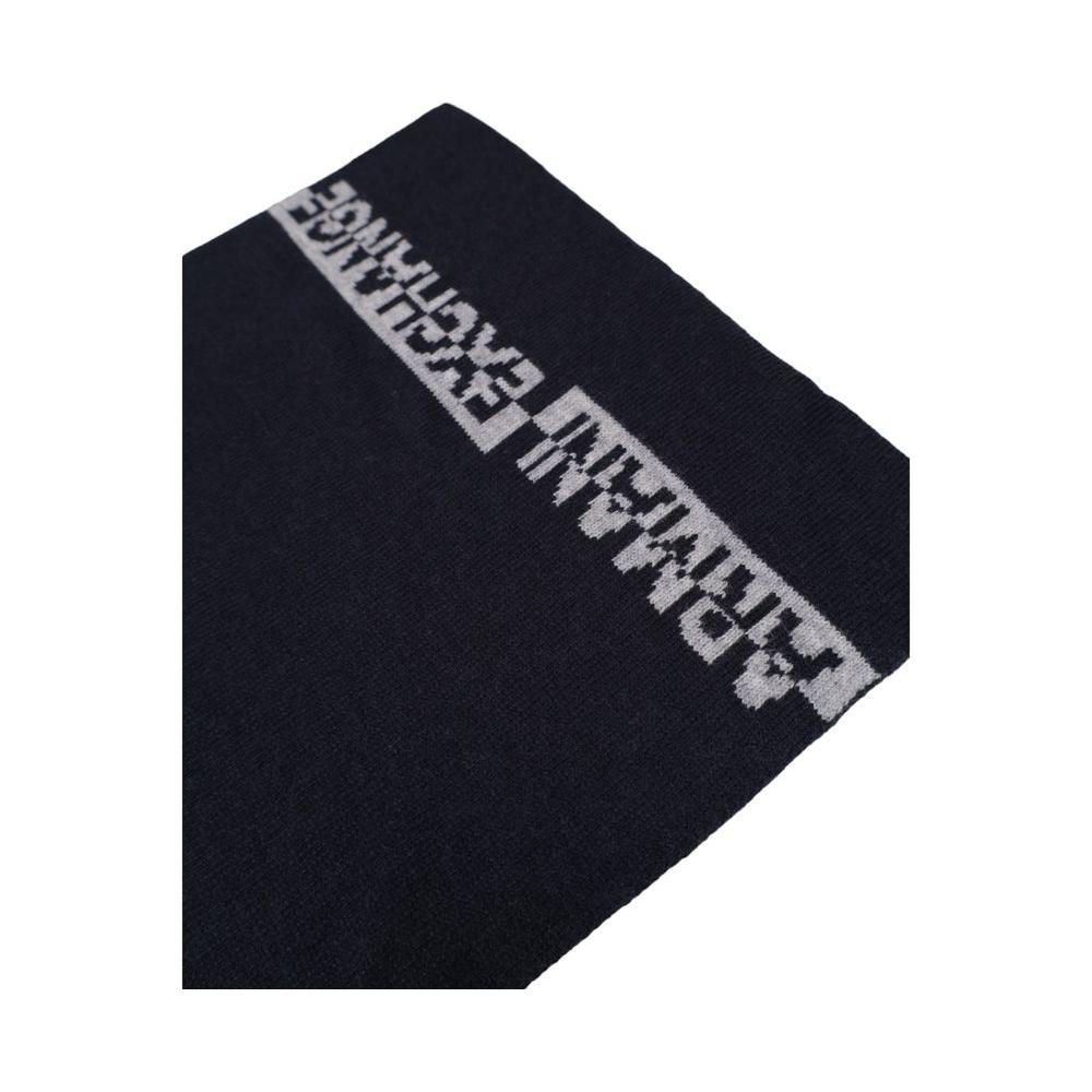 Armani Exchange Blue Polyamide Scarf Armani Exchange Black