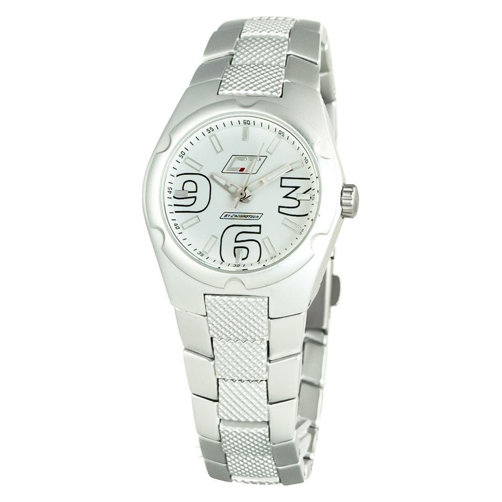 Chronotech Silver Stainless Steel Watch