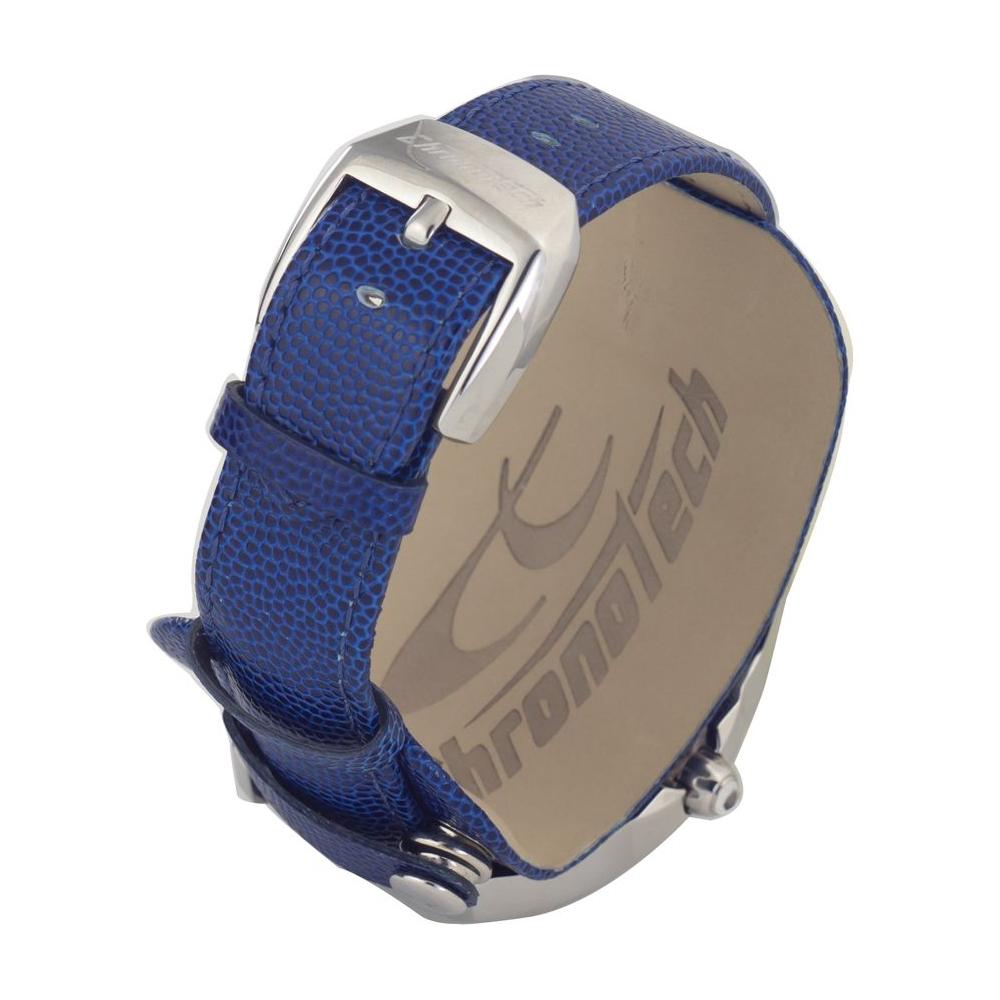 Chronotech Blue Leather Watch Chronotech Slate Gray
