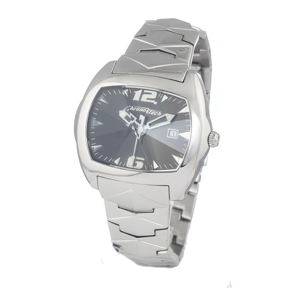 Chronotech Silver Steel Watch Chronotech Gray