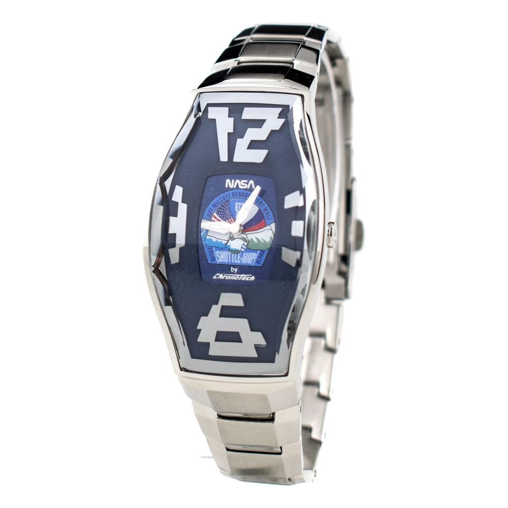 Chronotech Silver Stainless Steel Watch Chronotech Gray