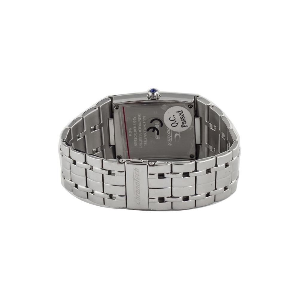 Chronotech Silver Stainless Steel Watch Chronotech Light Slate Gray